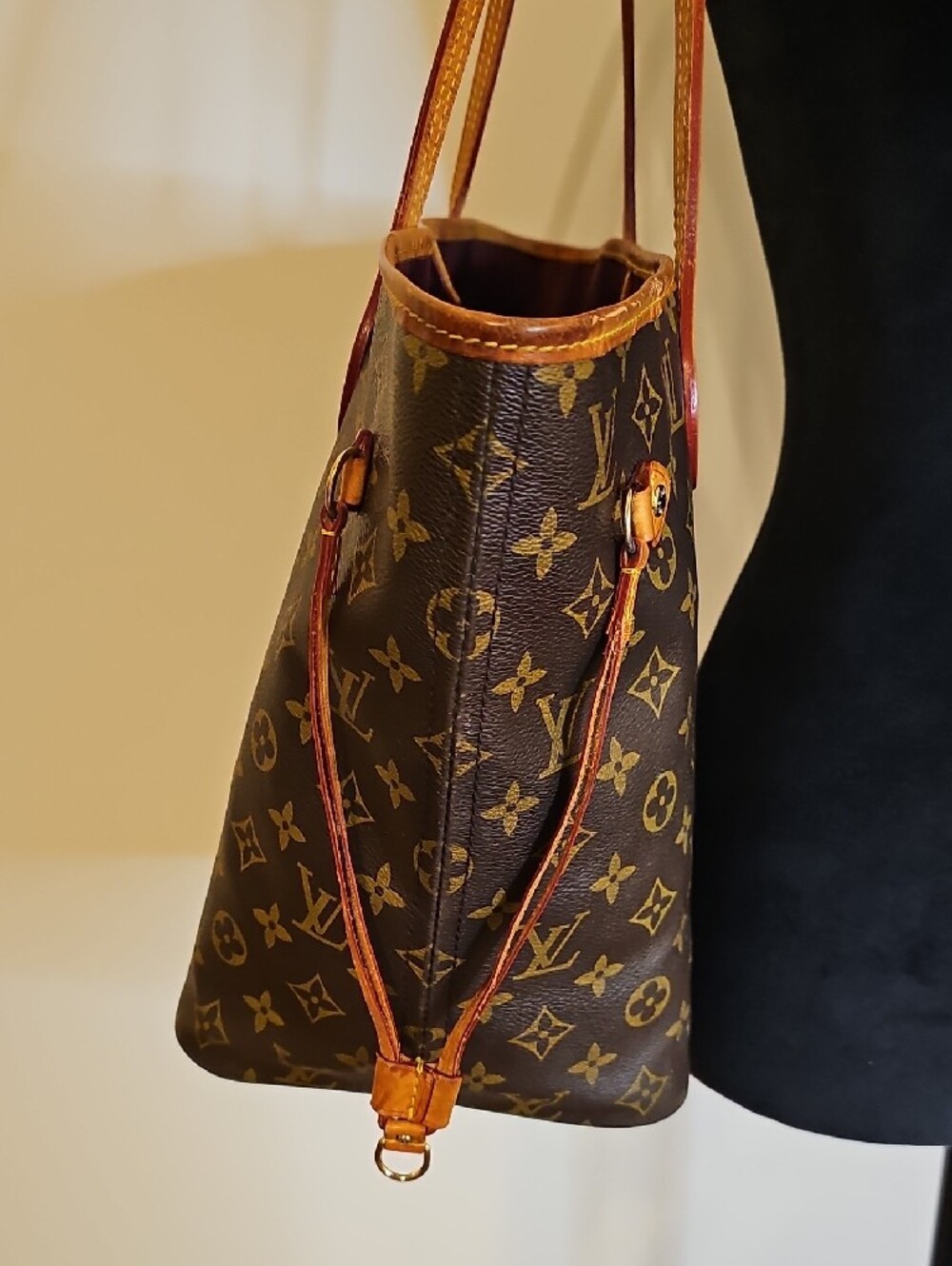 Monogram Canvas Tote w/ Vachetta Trim in Brown & Tan Selling "As Is" Make Offer - Picture 5 of 17